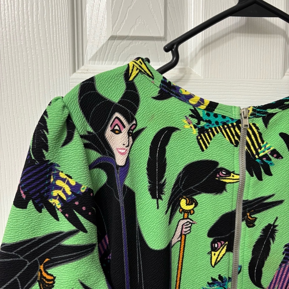 LuLaRoe Disney Villains Maleficent Amelia Dress Plus Size 2X - Picture 6 of 9